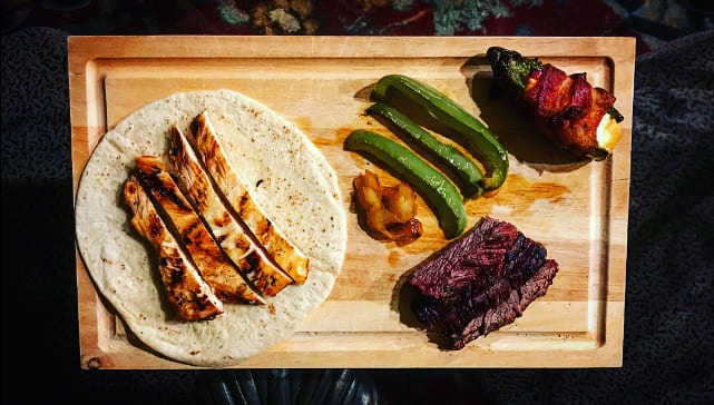 Outdoor catering event in Midland, Texas by Wolfman Catering