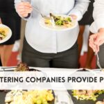 Do catering companies provide plates